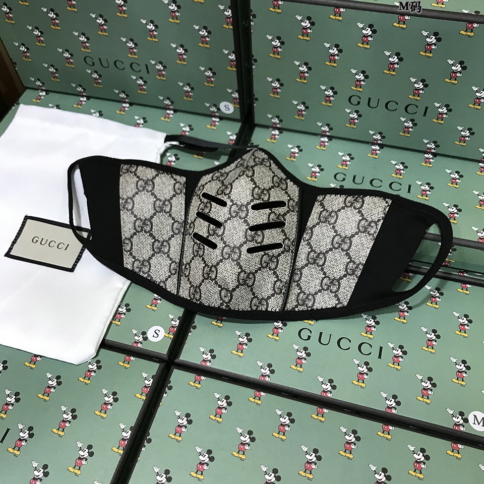 Gucci Fashion Designer Lux Leather Mask Brown