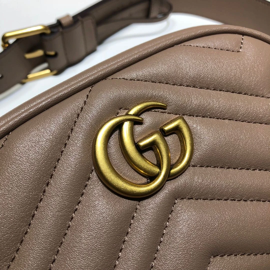 Gucci Marmont Matelasse Leather Belt Bag 476434 4 13252062316787916