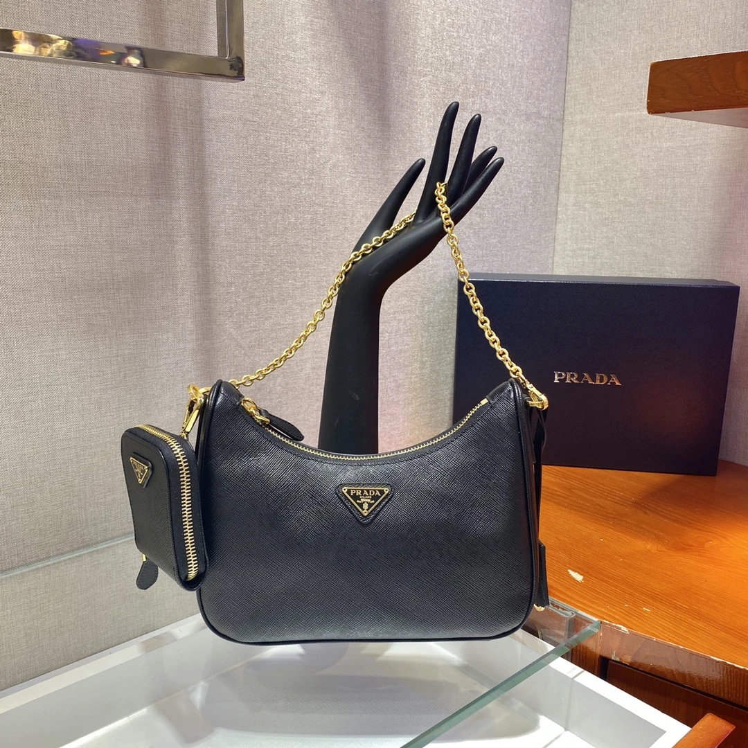Prada Gold Re-Edition 2005 Saffiano leather bag 1BH204 7 13259763050359541