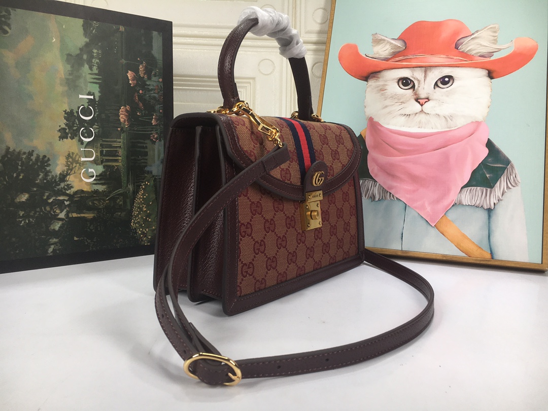Gucci Ophidia small top handle bag with Web 651055