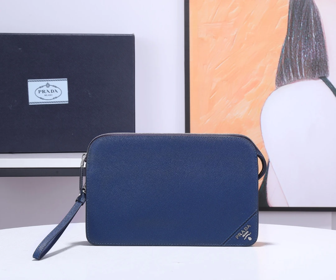 Prada Saffiano Leather Pouch 0058 3 Prada Saffiano Leather Pouch 0058