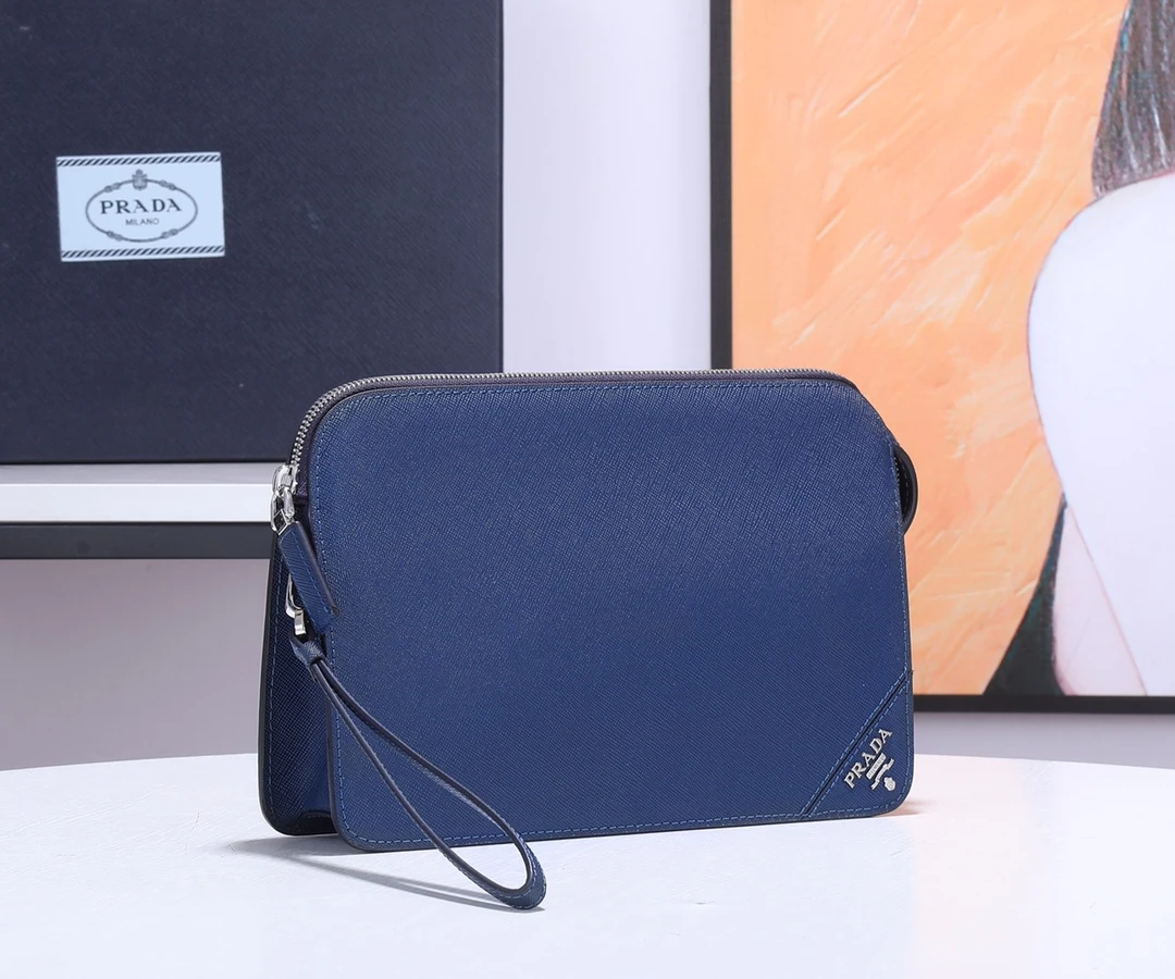 Prada Saffiano Leather Pouch 0058 4 Prada Saffiano Leather Pouch 0058