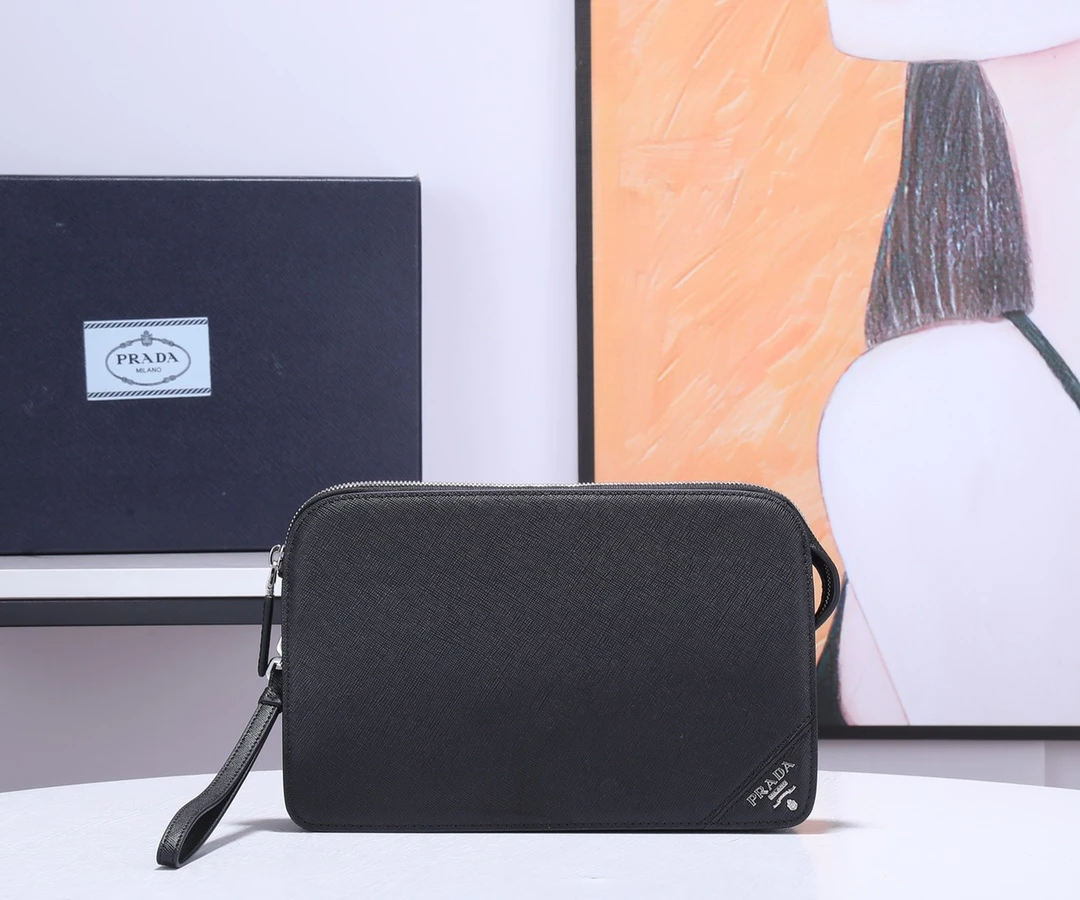 Prada Saffiano Leather Pouch 0058 8 Prada Saffiano Leather Pouch 0058