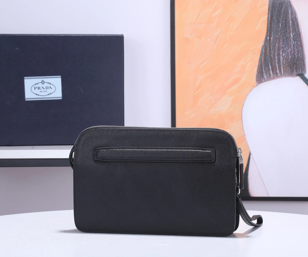 Prada Saffiano Leather Pouch 0058 10 Prada Saffiano Leather Pouch 0058