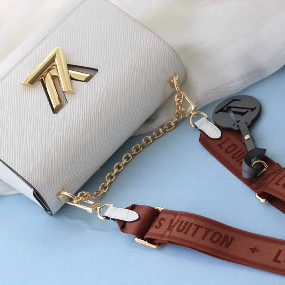 Louis Vuitton TWIST MM M56628 BLACK/WHITE/PINK 14 Louis Vuitton TWIST MM M56628 BLACK/WHITE/PINK