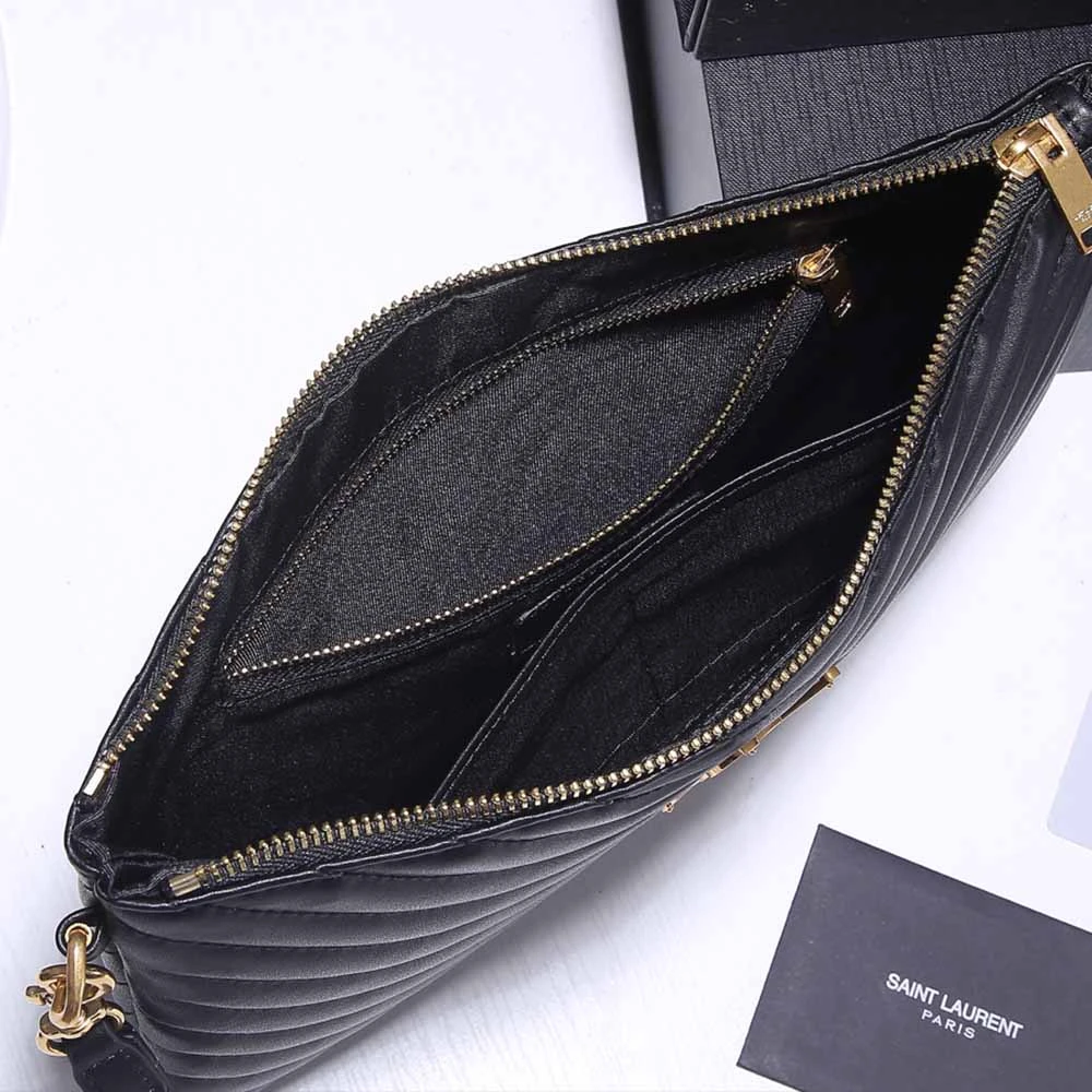 YSL MONOGRAM TABLET POUCH IN MATELASSe LEATHER 1850 6 1850-4