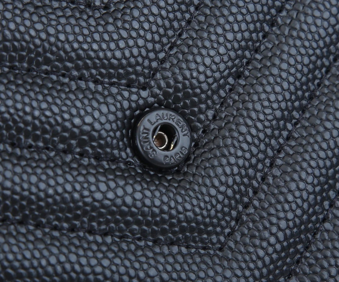 YSL ENVELOPE CHAIN WALLET IN GRAIN DE POUDRE EMBOSSED LEATHER 1888 8 1888-8