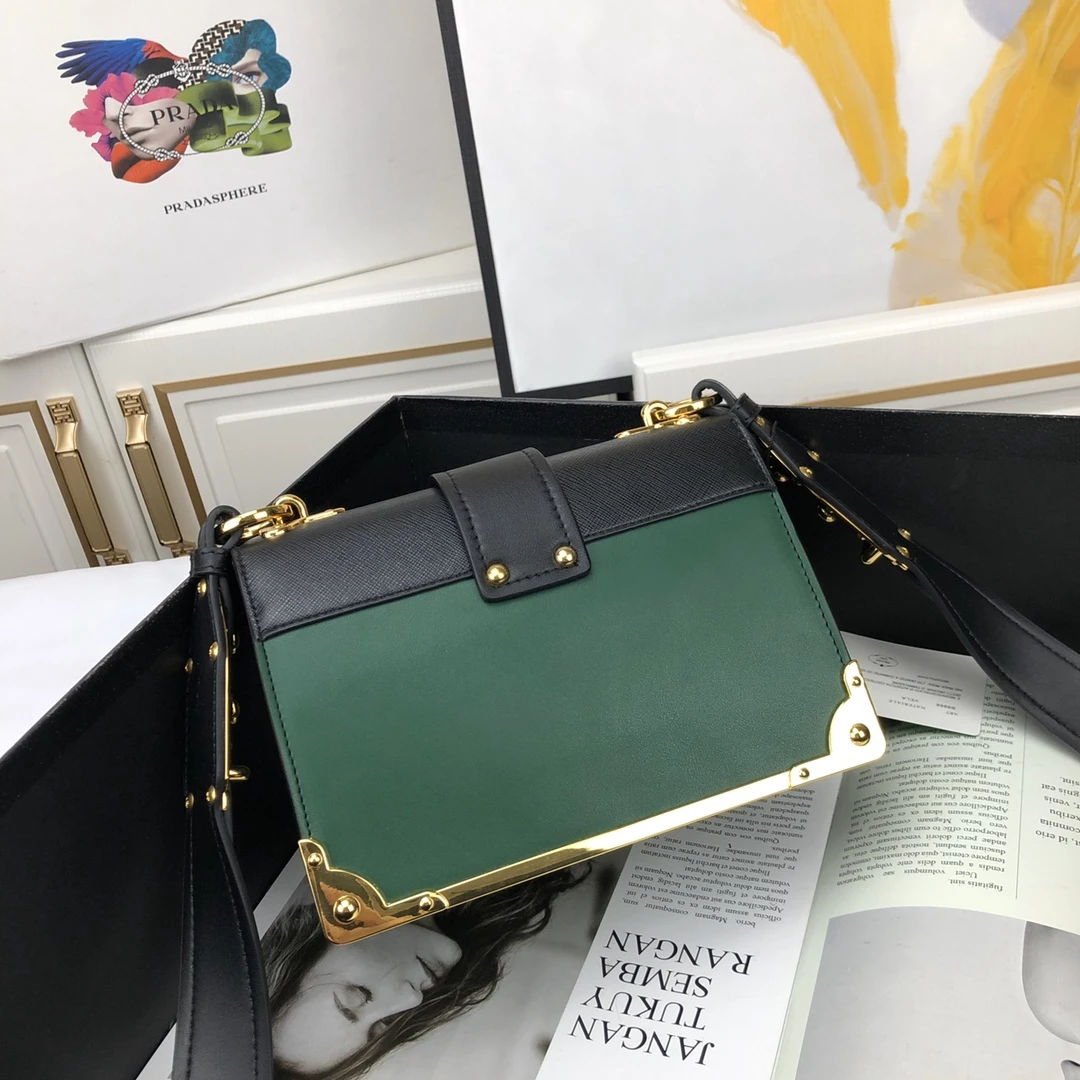 Prada Leather Cahier Bag 1BD045 15 BD