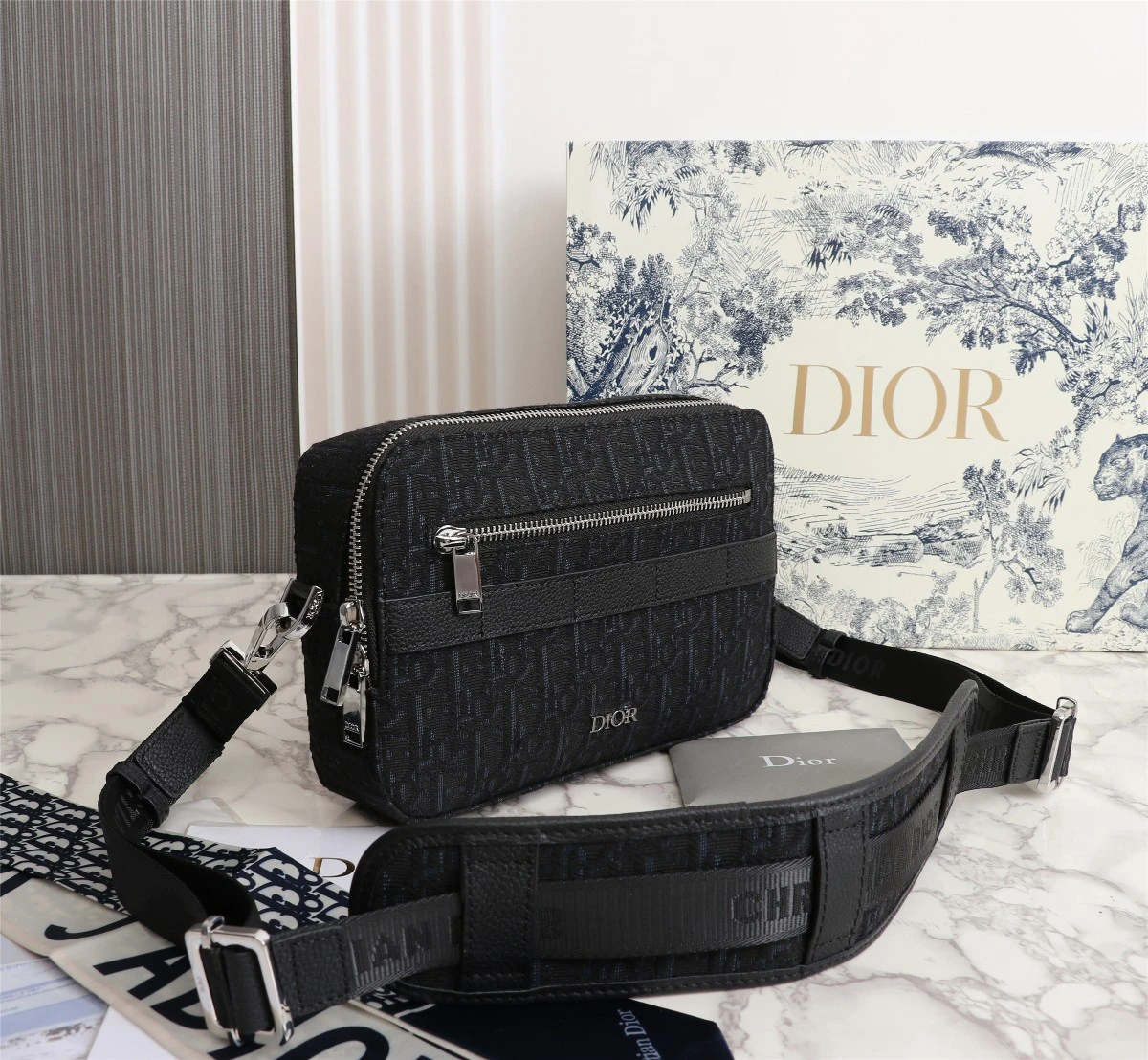 Dior Safari Messenger Bag Black/Beige 2 ESPO