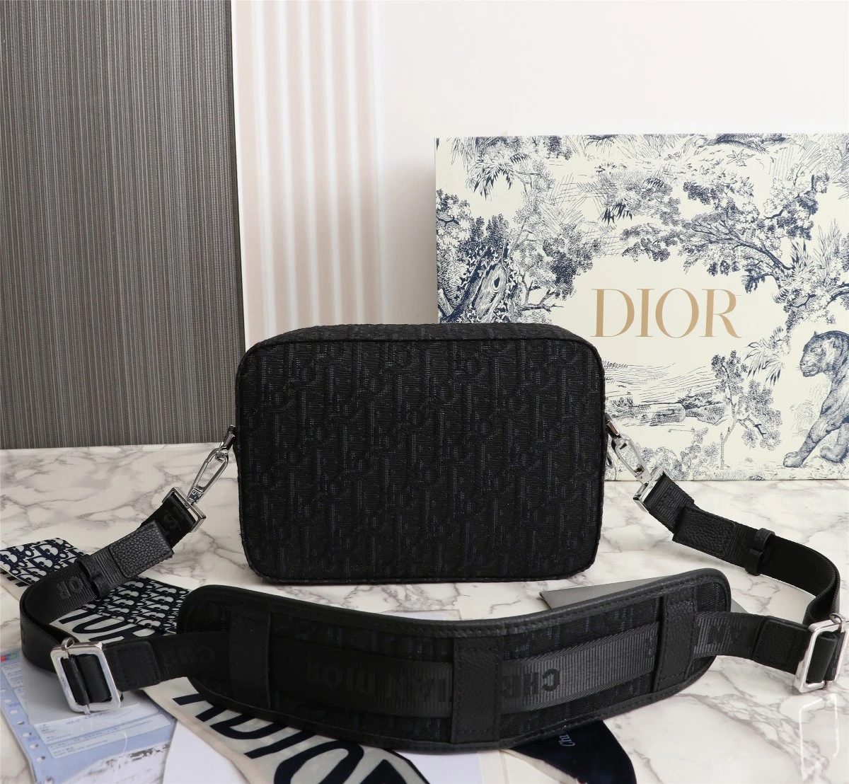 Dior Safari Messenger Bag Black/Beige 3 ESPO