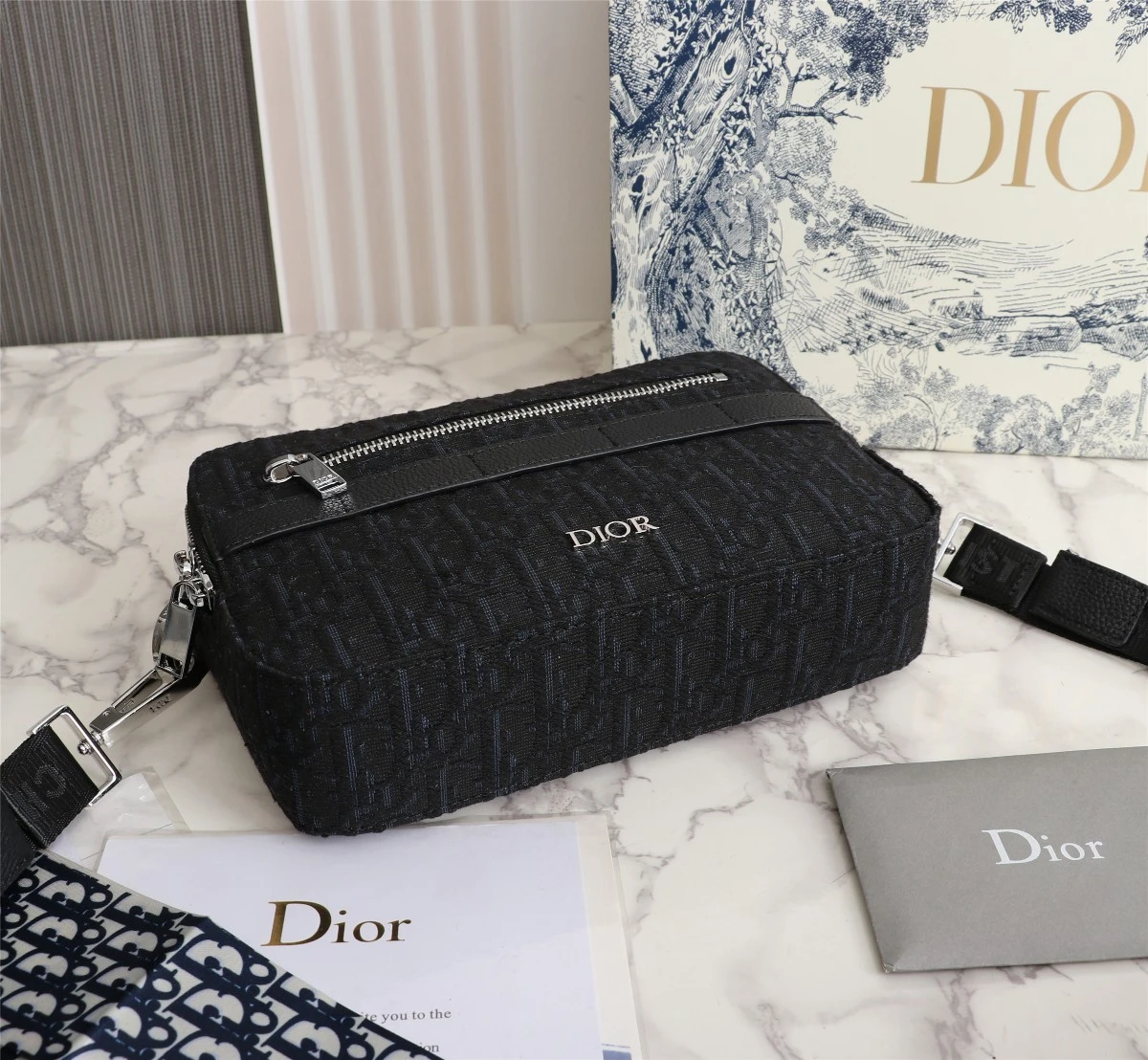 Dior Safari Messenger Bag Black/Beige 4 ESPO