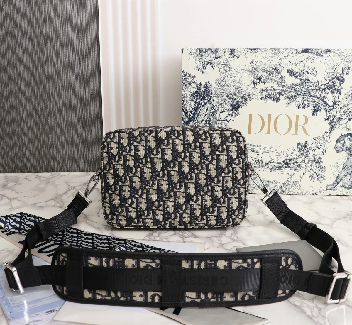 Dior Safari Messenger Bag Black/Beige 8 ESPO