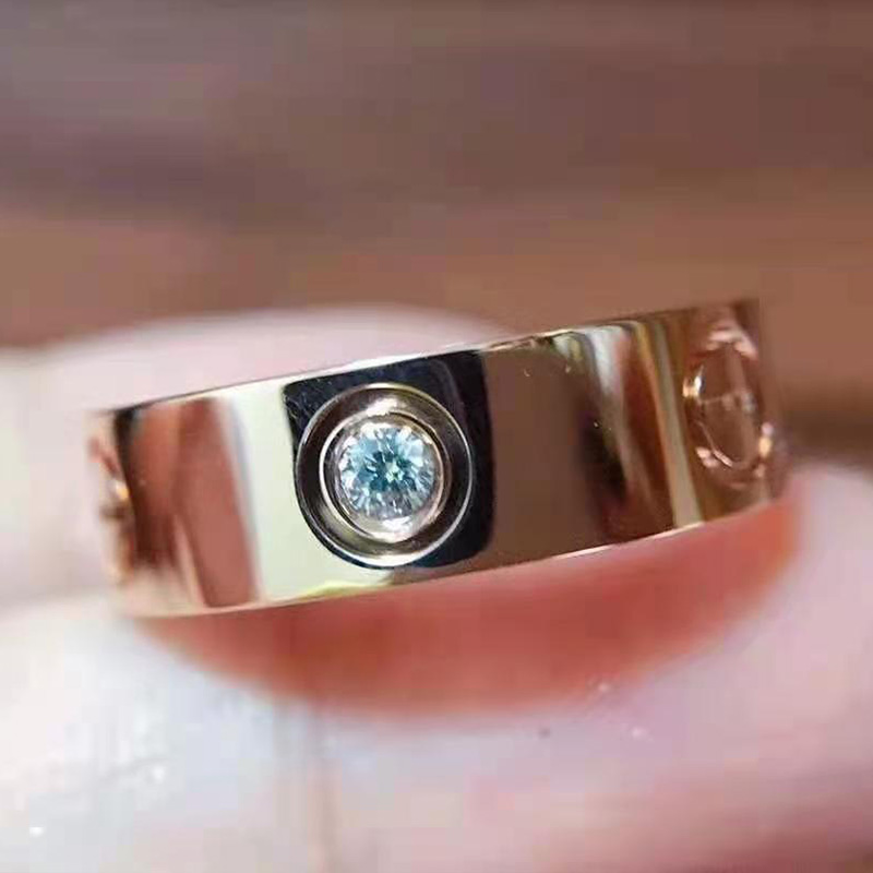 Cartier Brand C Engagement Couple Rings
