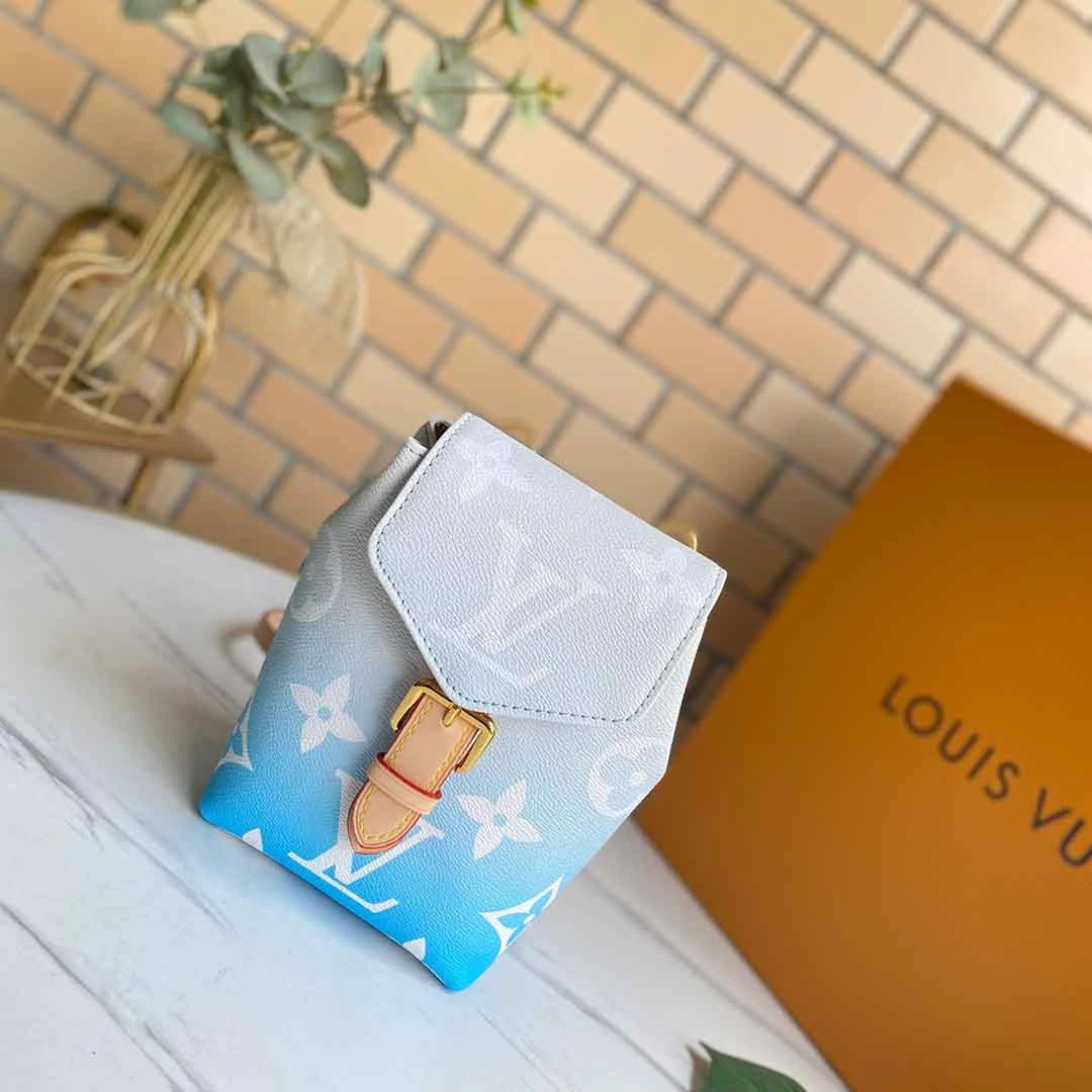 Louis Vuitton TINY BACKPACK M45764 PINK/BLUE 10 20-1