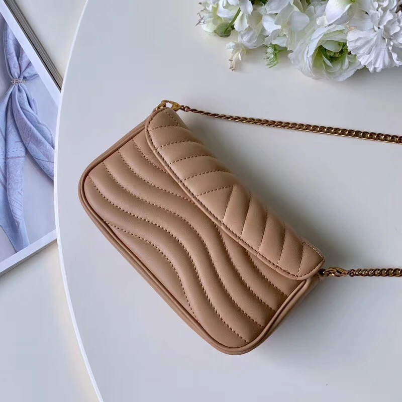 Louis Vuitton NEW WAVE CHAIN POCHETTE-M68479 BROWN 3 20200617_210328_069