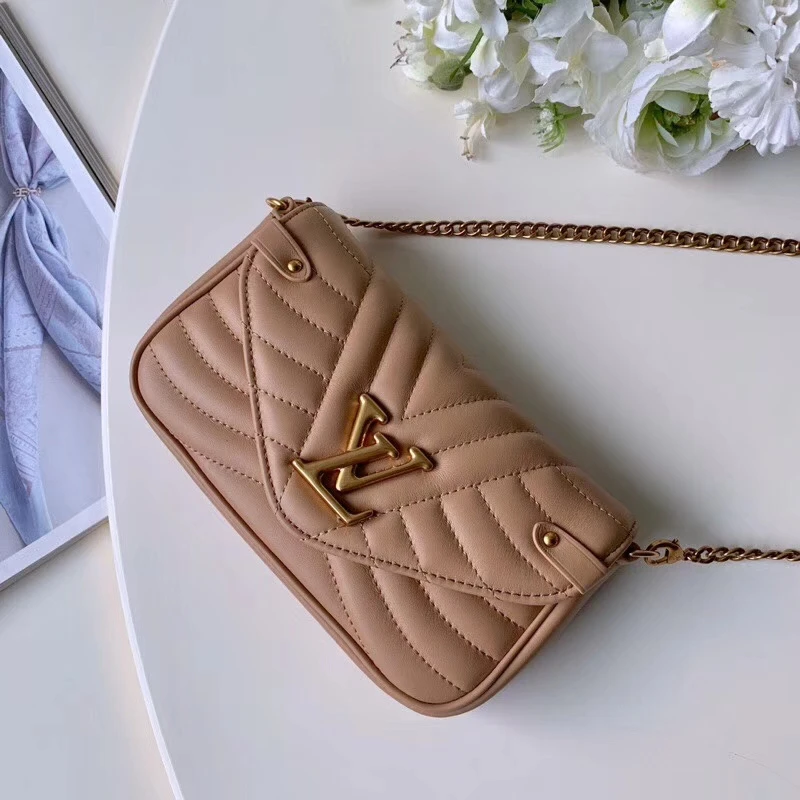 Louis Vuitton NEW WAVE CHAIN POCHETTE-M68479 BROWN 2 20200617_210328_070