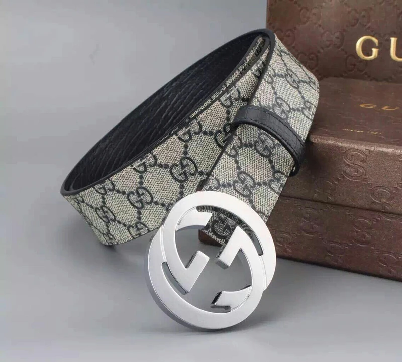 Gucci BELT 400360- SILVER BUCKLE 38MM 5 20201012_210131_001
