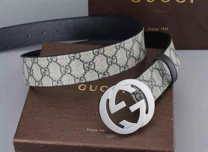 Gucci BELT 400360- SILVER BUCKLE 38MM 3 20201012_210131_005