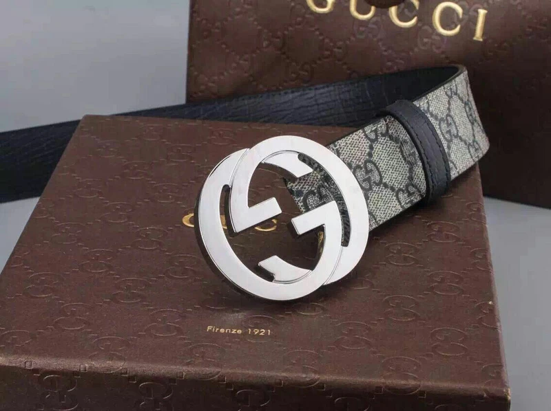 Gucci BELT 400360- SILVER BUCKLE 38MM 2 20201012_210131_006