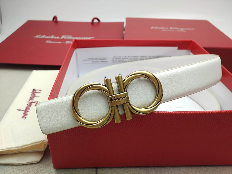 Ferragamo F BELT F295-75 25MM WHITE 2 20201119_175701_017