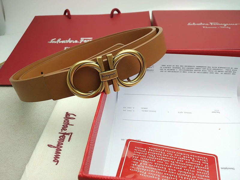 Ferragamo F BELT F294-75 25MM CHAMPAGNE 3 20201119_180338_026