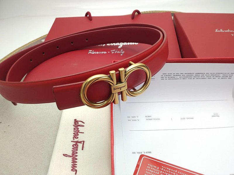 Ferragamo F BELT F292-75 25MM RED 3 20201119_180547_033