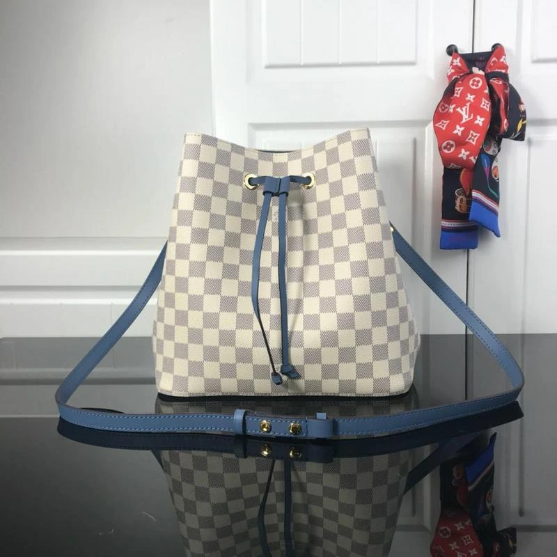 Louis Vuitton NeONOe MM M44022 WHITE PLAID 4 20201221_212403_052