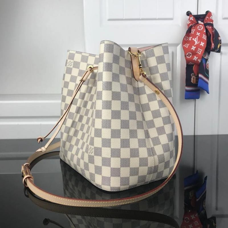 Louis Vuitton NeONOe MM M44022 WHITE PLAID 12 20201222_140757_007