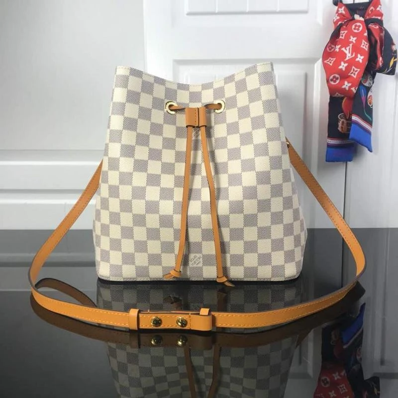 Louis Vuitton NeONOe MM M44022 WHITE PLAID 17 20201222_141017_016