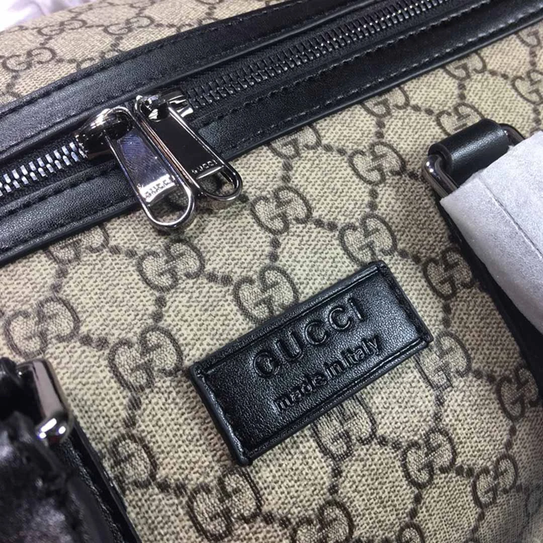Gucci Double G Black carry-on duffle 474131BLACK/GREY 10 474131-10