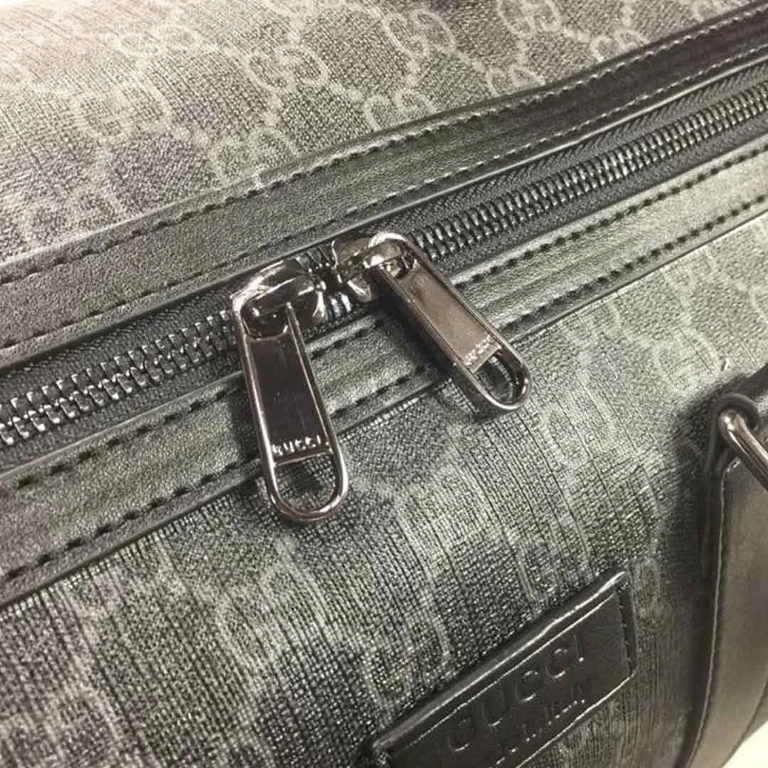 Gucci Double G Black carry-on duffle 474131BLACK/GREY 3 474131-2