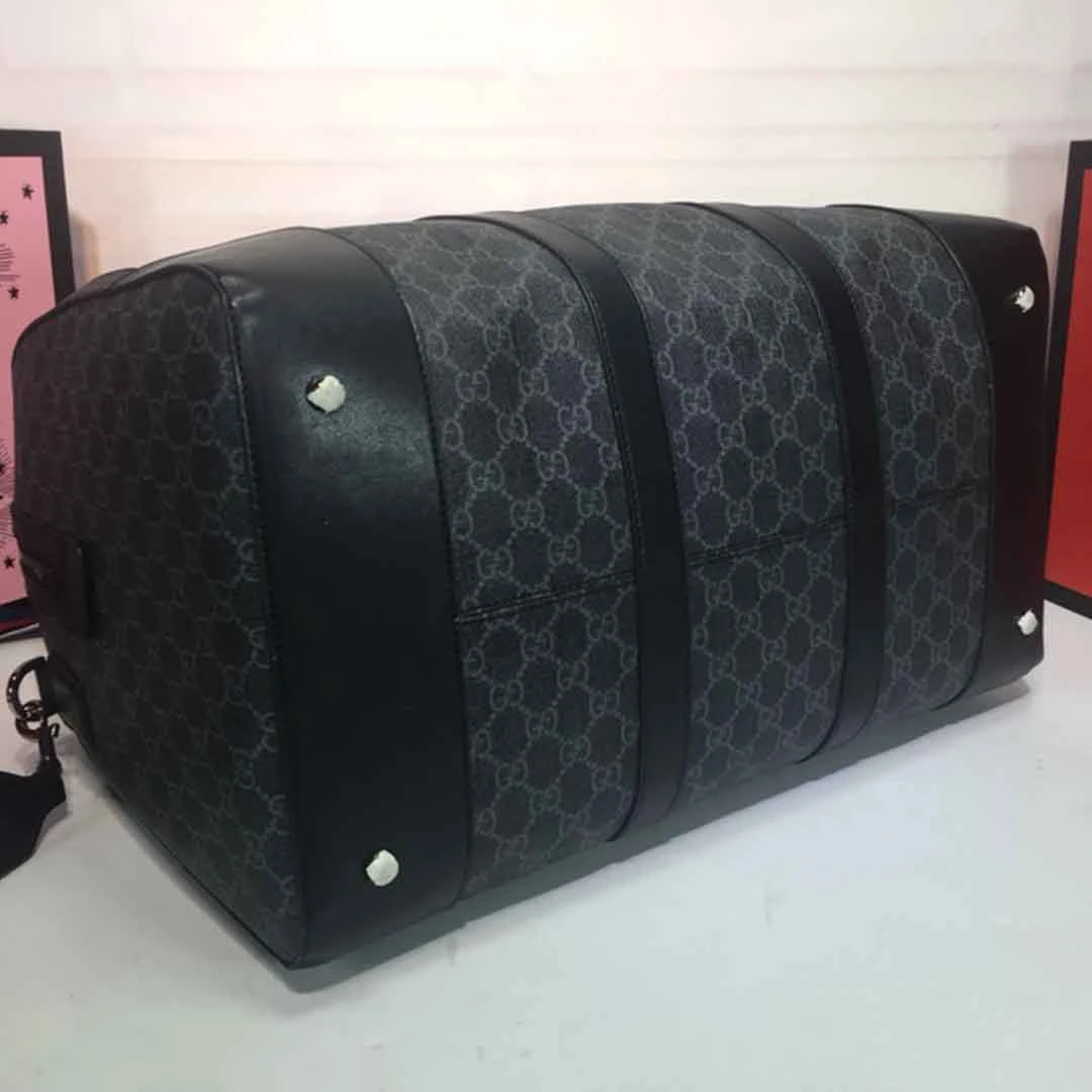 Gucci Double G Black carry-on duffle 474131BLACK/GREY 5 474131-4