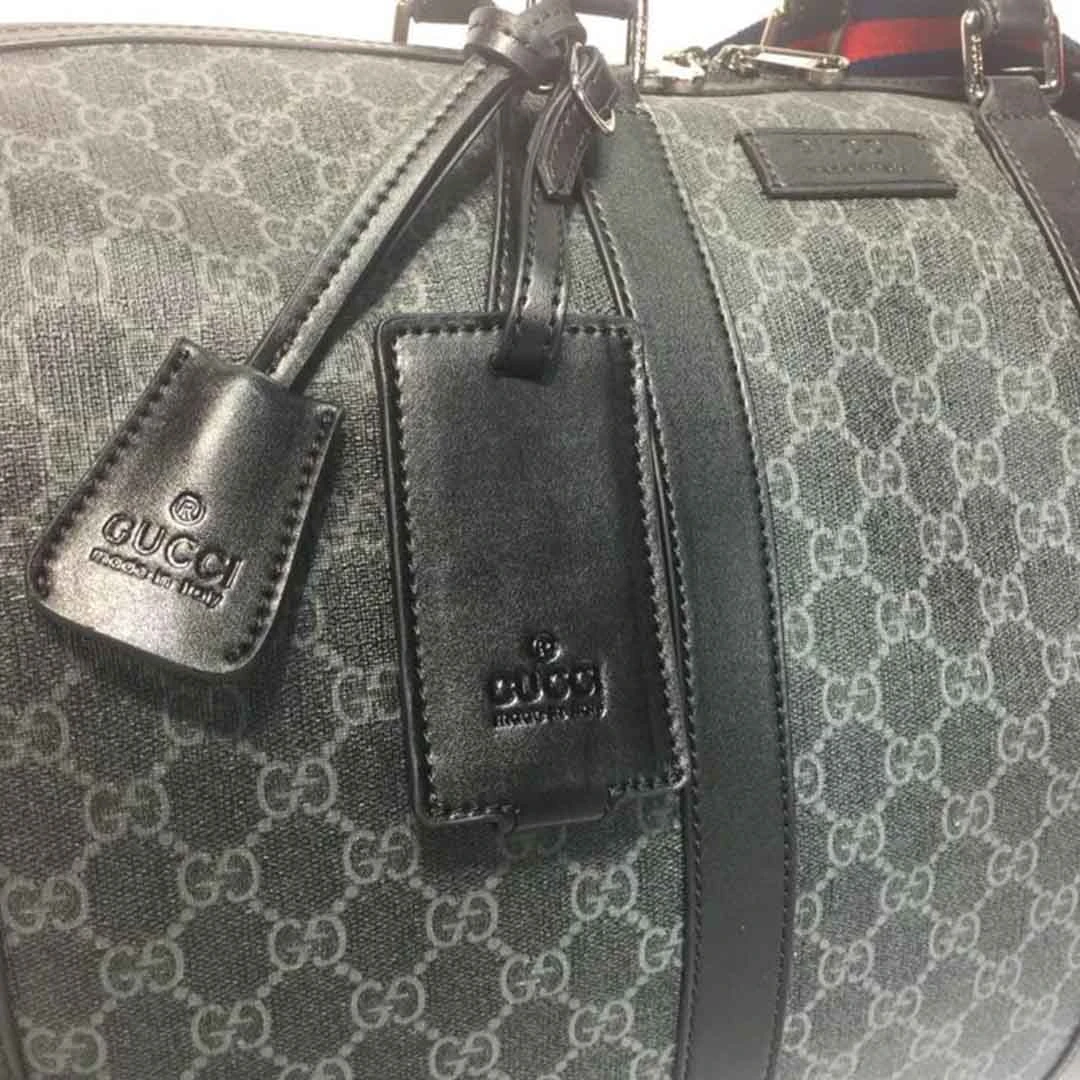 Gucci Double G Black carry-on duffle 474131BLACK/GREY 7 474131-6