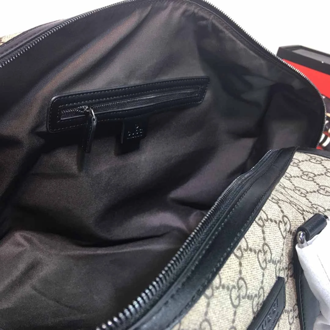 Gucci Double G Black carry-on duffle 474131BLACK/GREY 9 474131-9