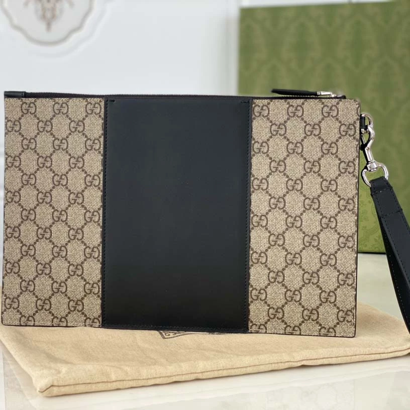 Gucci Beige Canvas Pouch 2 495017-2