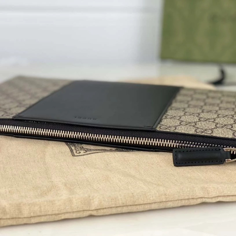 Gucci Beige Canvas Pouch 3 495017-3