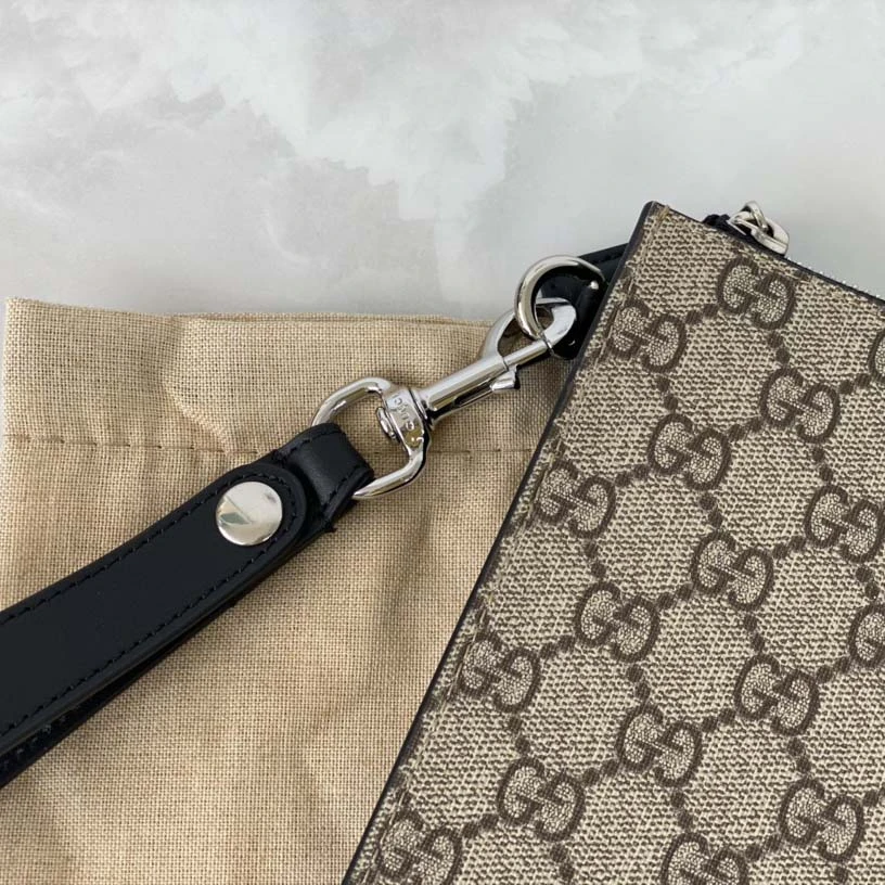 Gucci Beige Canvas Pouch 6 495017-6