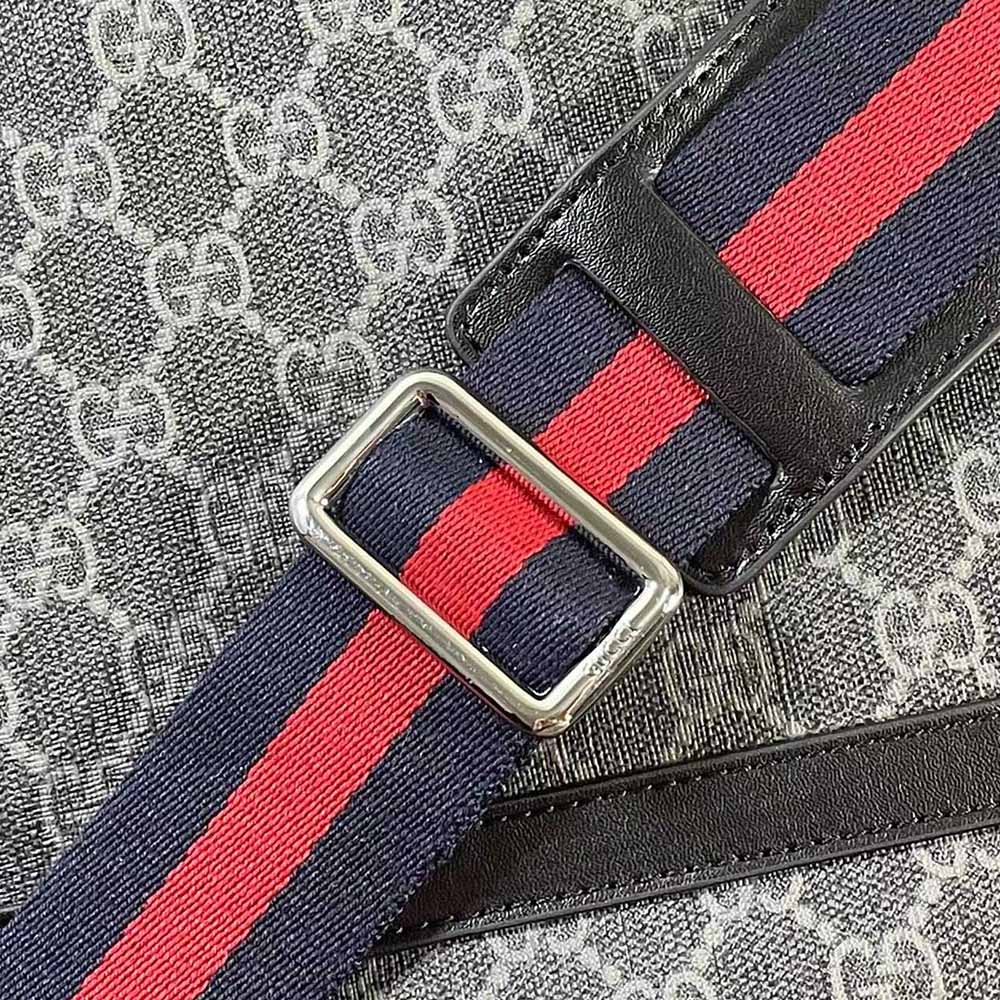 Gucci GG Supreme diaper bag Grey/Black 495909 12 495909-5