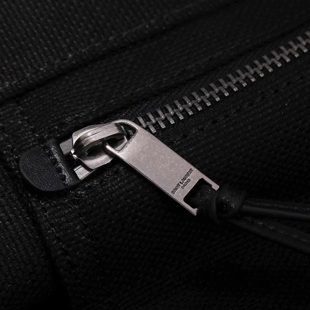 YSL RIVE GAUCHE TOTE BAG IN LINEN AND LEATHER 4992 7 4992-7