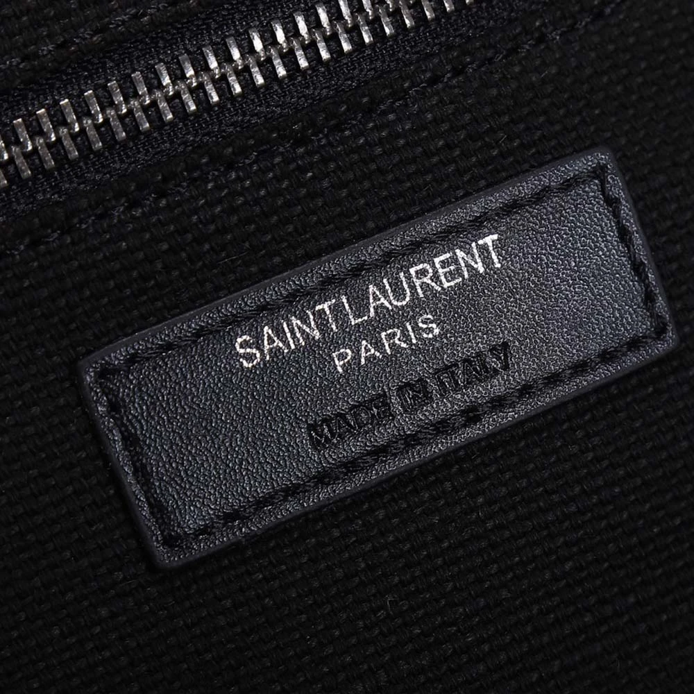 YSL RIVE GAUCHE TOTE BAG IN LINEN AND LEATHER 4992 8 4992-8