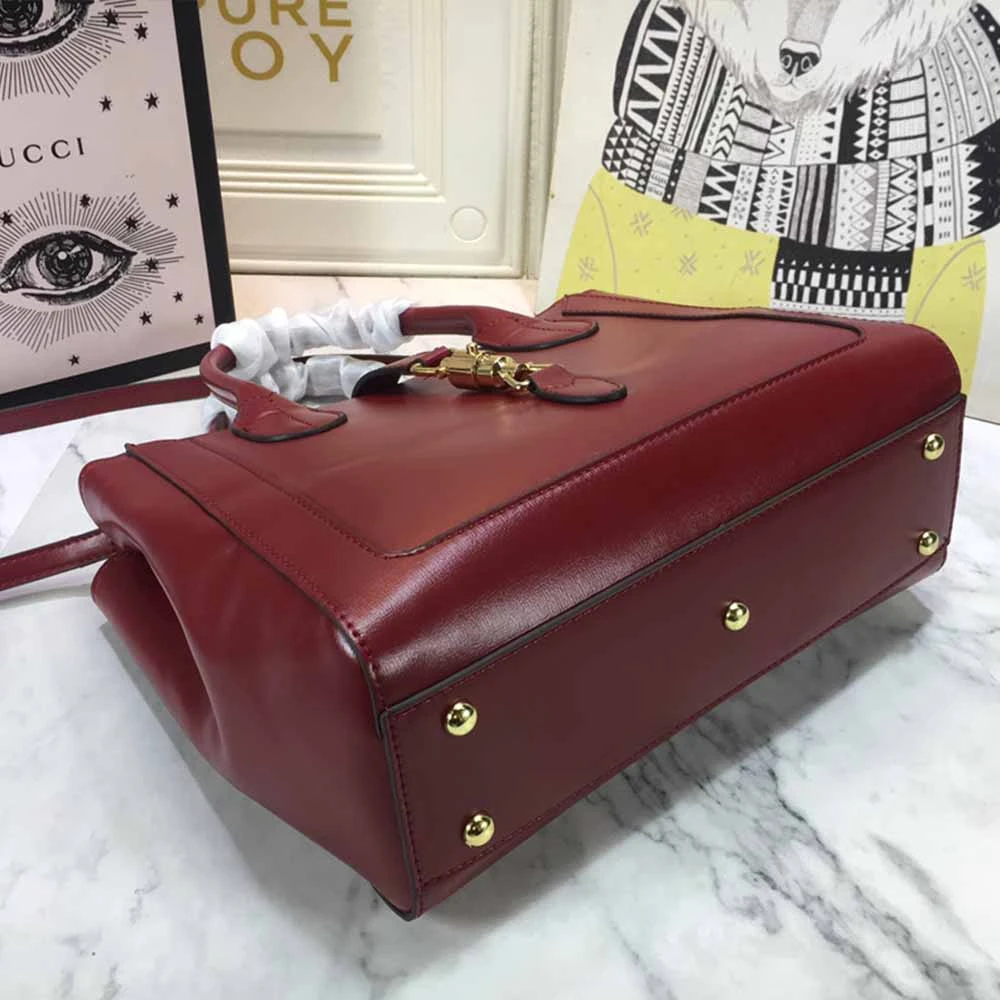 Gucci Jackie 1961 large tote bag 649015 RED/BLACK/GREY 7 5-1-1