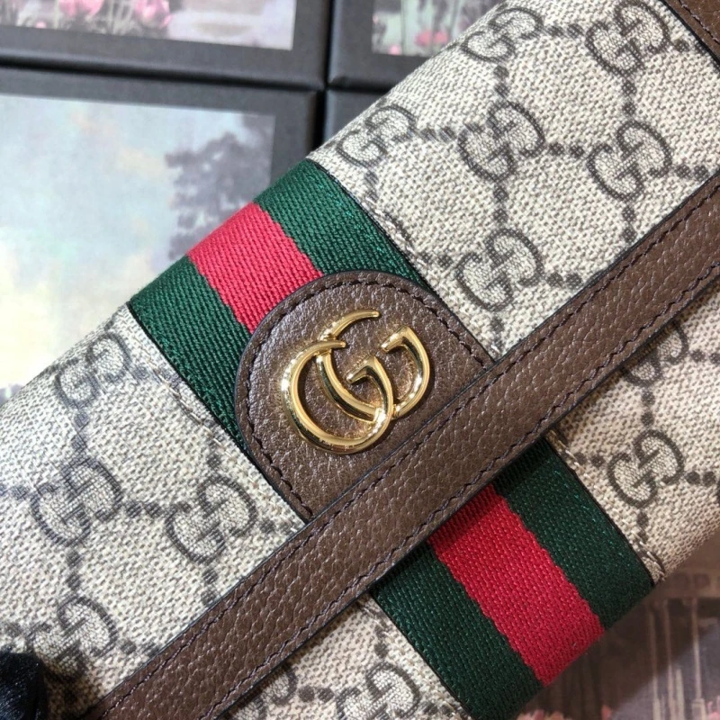 Gucci AAA-Ophidia continental wallet Beige 3 B