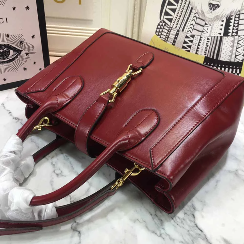 Gucci Jackie 1961 large tote bag 649015 RED/BLACK/GREY 8 6-1-1