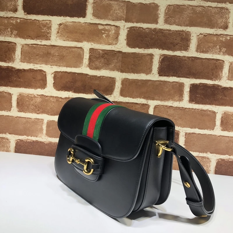 Gucci Horsebit 1955 python small shoulder bag 602204 BLACK 2 602204-9
