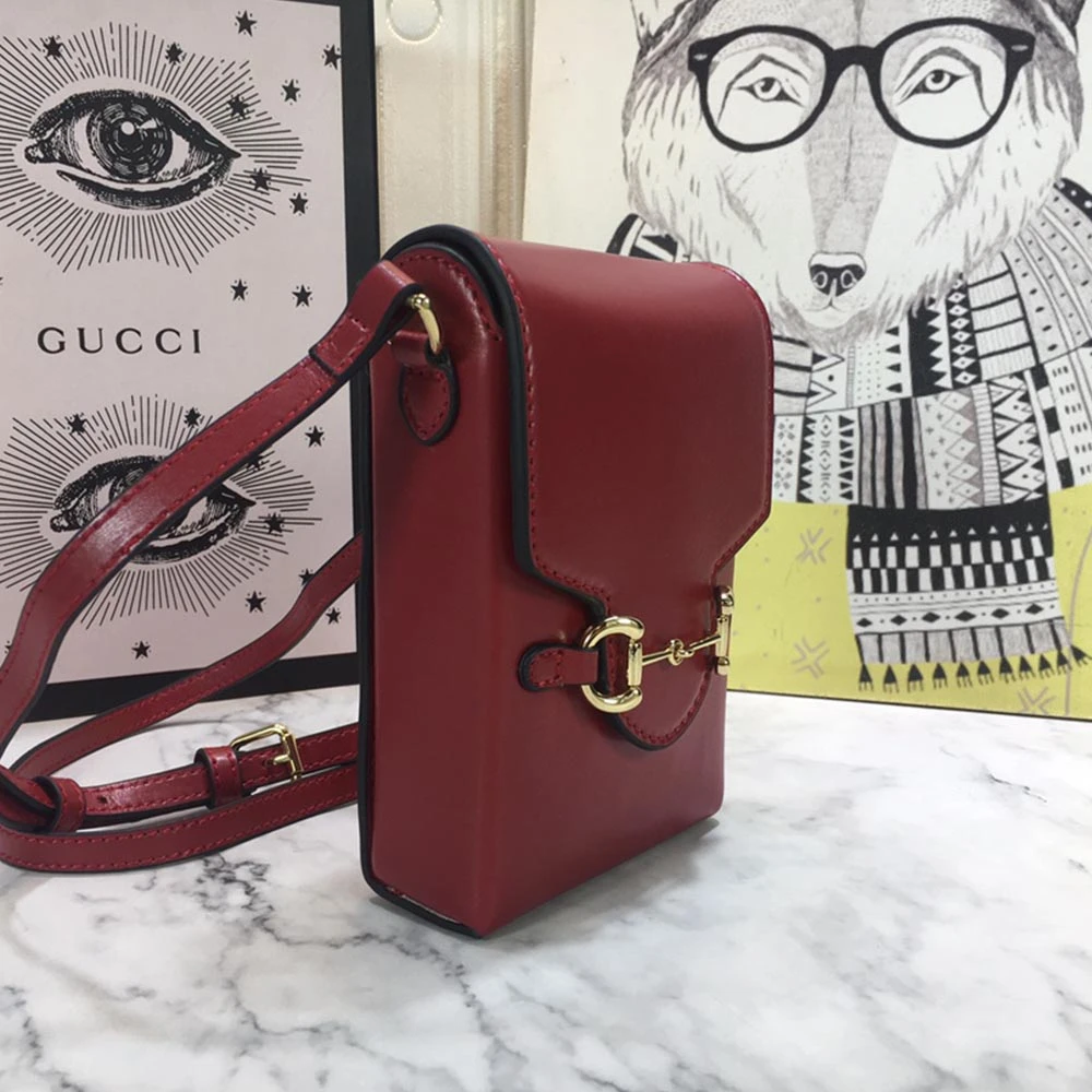 Gucci Horsebit 1955 mini bag 625615 BLK/RED/BROWN 14 625615-15