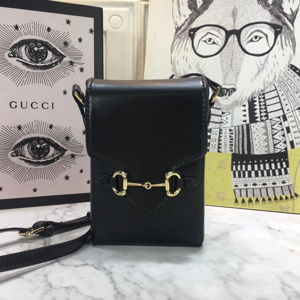 Gucci Horsebit 1955 mini bag 625615 BLK/RED/BROWN 7 625615-7-1