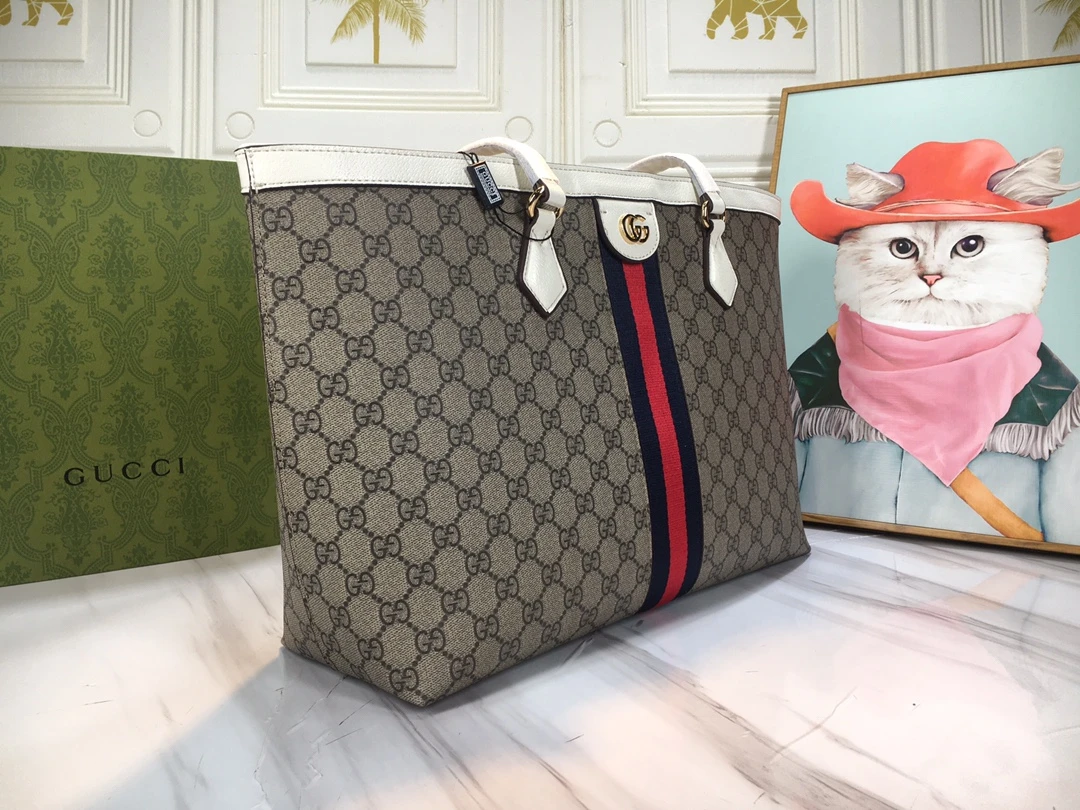 Gucci Ophidia medium tote with Web 2 W