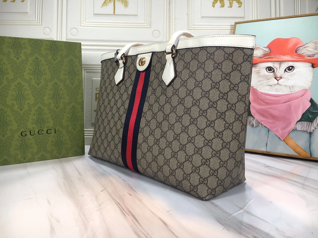 Gucci Ophidia medium tote with Web 3 W