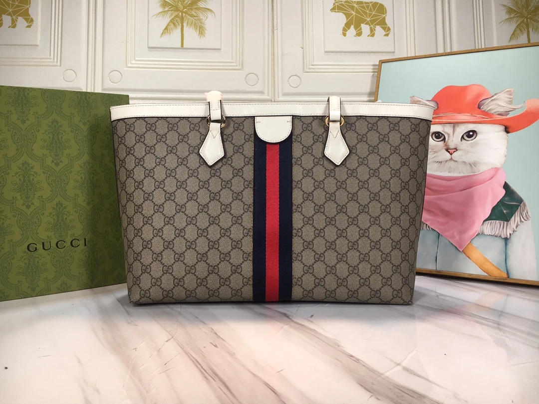 Gucci Ophidia medium tote with Web 4 W