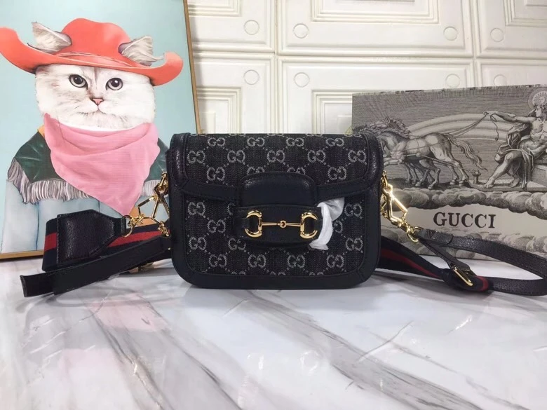 Gucci Double G Horsebit 1955 GG mini bag 658574 1 m